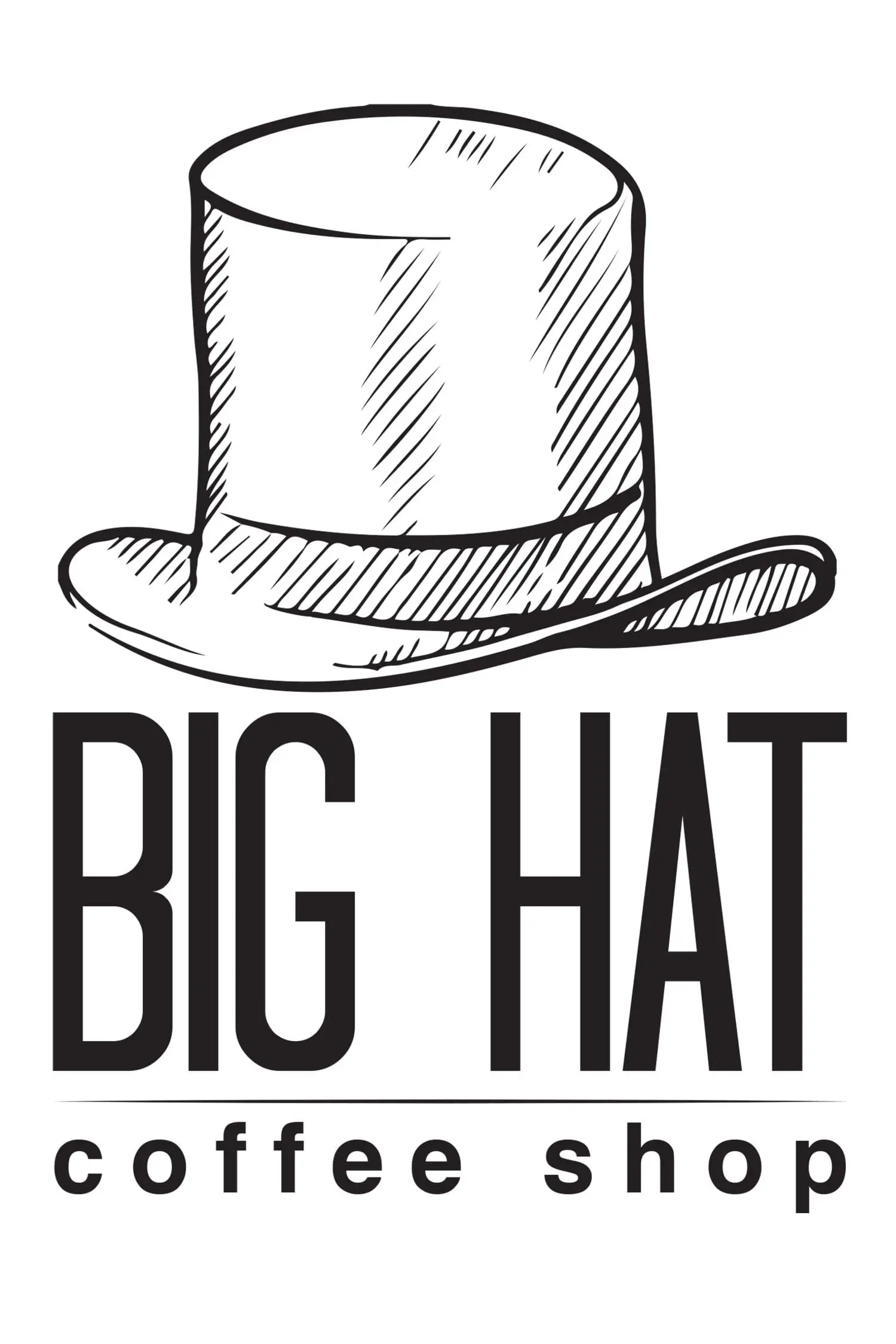big hat coffee shop logo